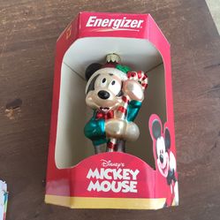Mickeymouse  Energizer Ornament Year 2000 Rare Collectables