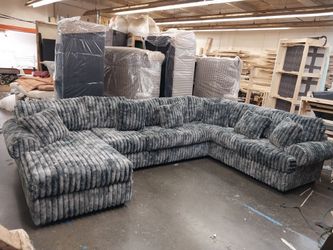 BRAND NEW 6X13X9FT and 11X11FT or 6X13X6FT SECTIONAL SOFAS CORDOROY FABRIC. CUSTOM MADE AVAILABLE