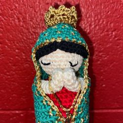 Virgin Mary Guadalupe Valentines Day Gift Crochet 