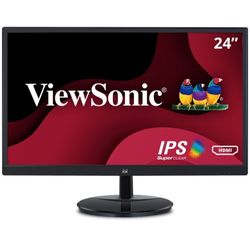 ViewSonic VA2459-SMH computer monitor.    Display: 24-inch (23.8" viewable) Full HD LED-backlit screen.