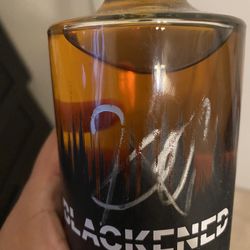 Blackened Whiskey signed by Kirk Hammett 