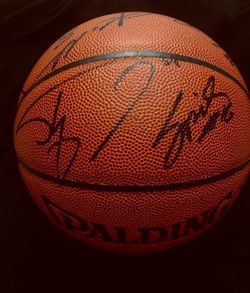 Lakers Team Signed Basketball