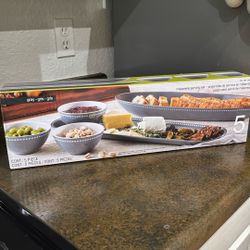 Gray Melamine Serving Set