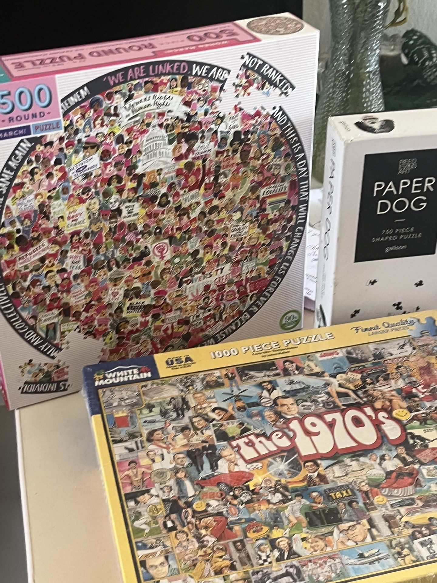 Puzzles Brand New Never Been Open Plus Classie Cartoons