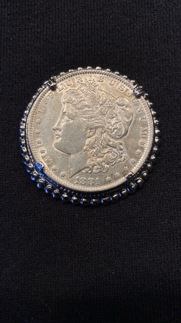 1881 Morgan Silver Dollar Necklace 