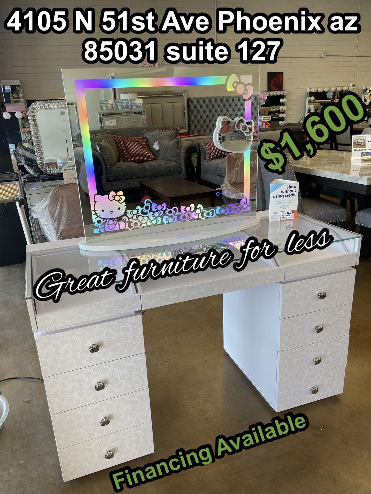 Impressions Vanity Hello Kitty Mirror Brand New