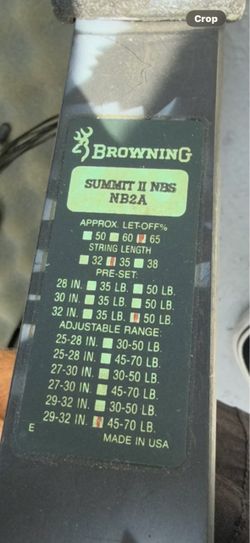 Browning Summit II NBS Compound Bow