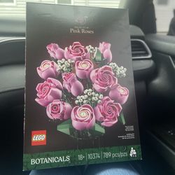 Pink Rose Lego Bouquet 
