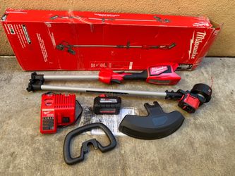 Milwaukee M18 Brushless 16 inch String Trimmer Kit with 6.0 Ah High Output Battery and Charger