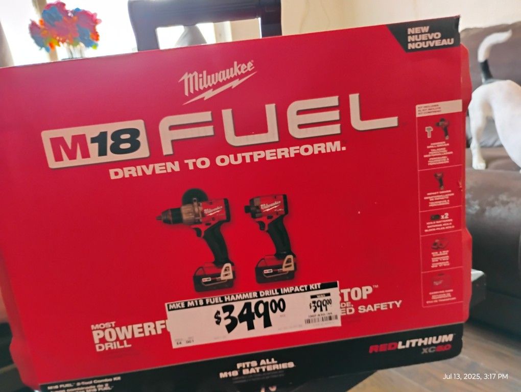 Milwaukee M18 Fuel Impact And Drill Combo Kit .Come With Battery's And Charger