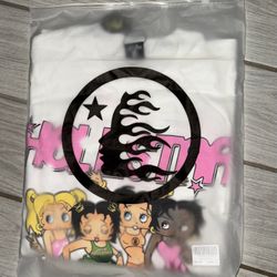 Hellstar x Betty Boop Paradise Girls T-shirt in white