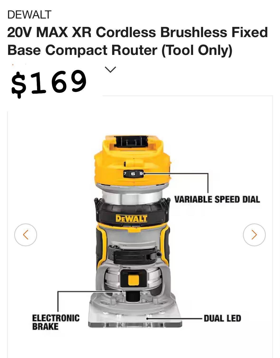 Cordless Router Only