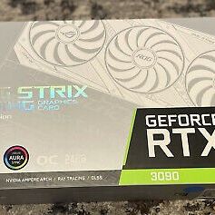ASUS ROG Strix GeForce RTX 3090 OC White Edition 24GB GDDR6X Graphics Card

