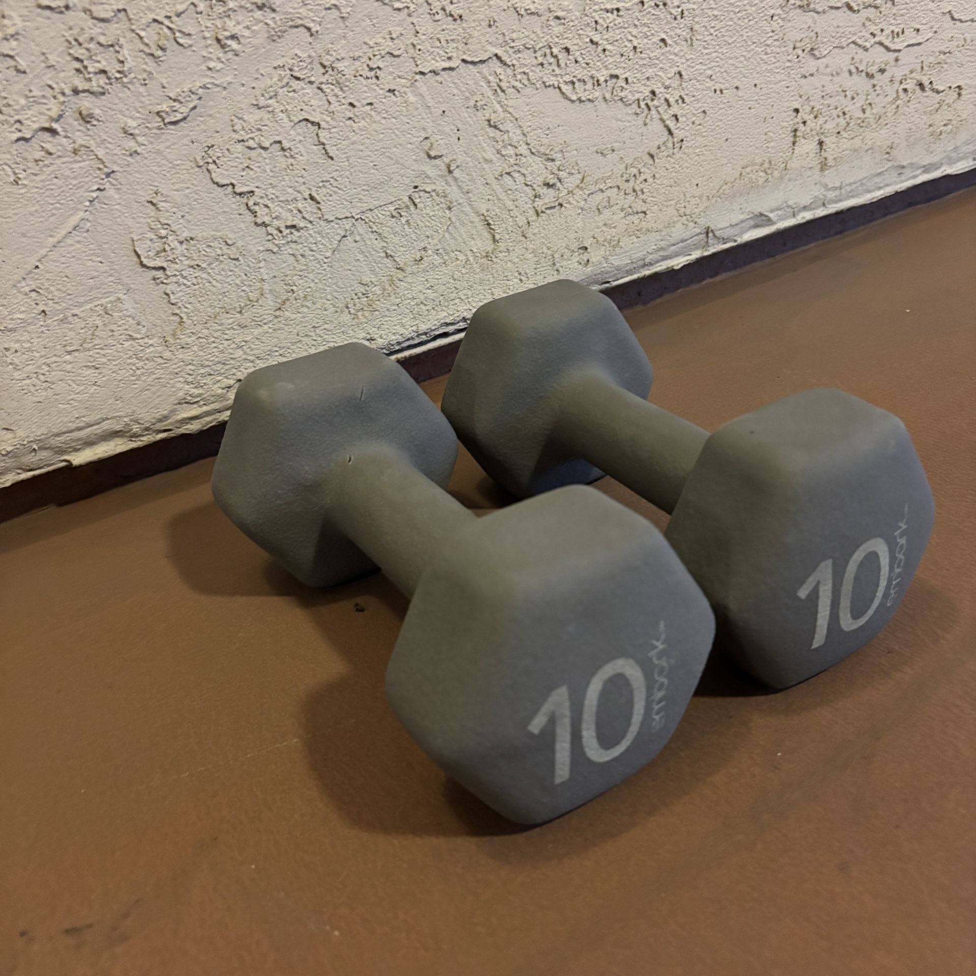 One Pair Of 10 Pound Dumbbells Exercise Equipment Weights Dumbells hand weights