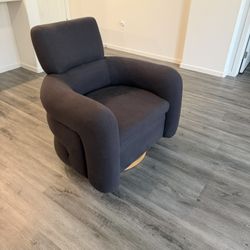 Crate & Barrel Charcoal Glider  