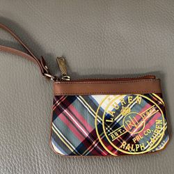 Polo RL Stewart Plaid Wristlet