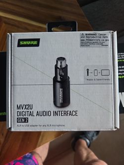 Shure MVX2U Digital Audio Interface Gen 2 NEW IN BOX!
