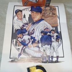 3 NHL Litho NEW YORK Mets Tom Seaver All Art Chase Bank Poster Thick White 16x20