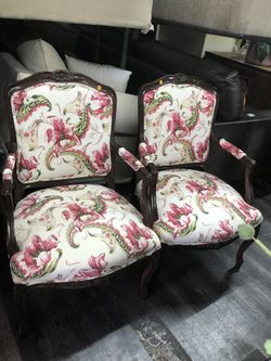 2 antique chairs