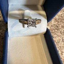 Stunning Princess Cut Diamond Ring  5.14x4.89x3.36mm