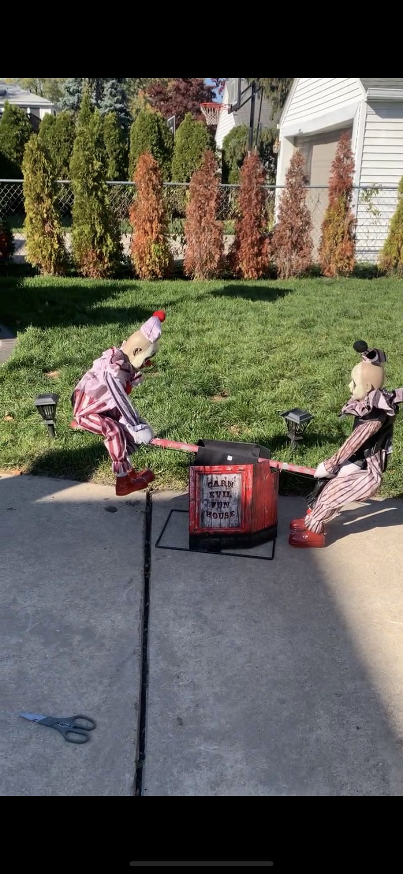 Animated See-saw Clowns