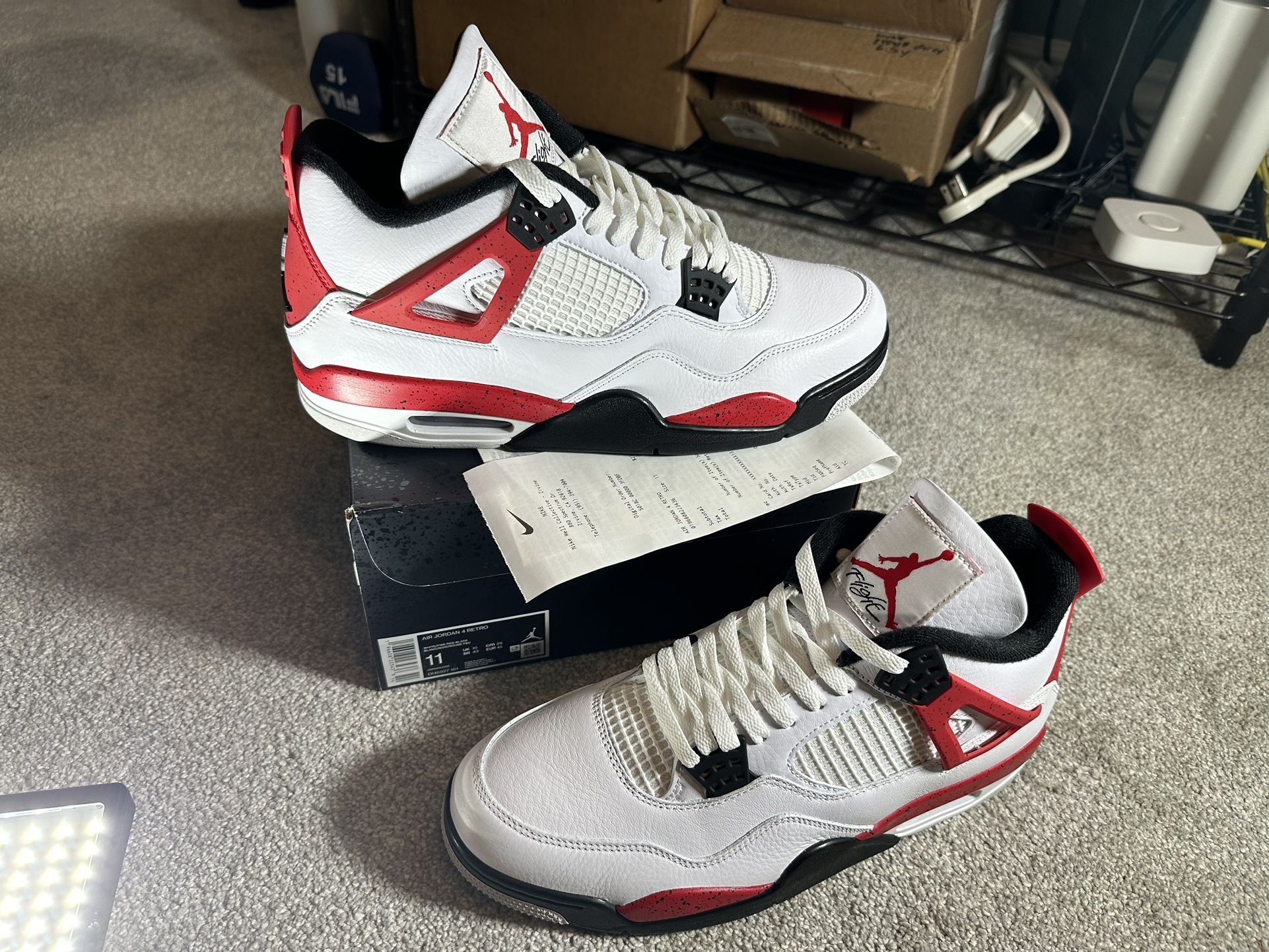 Nike Jordan 4 Red Cement Sz 11