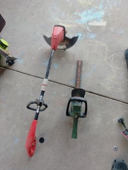 Electric Hedge trimmer and weed whacker