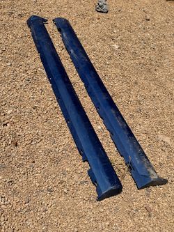 2005-2009 FORD MUSTANG BLUE LEFT & RIGHT ROCKER PANEL MOLDING OEM