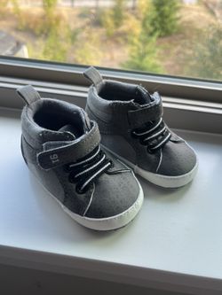New Gray Baby Shoes Size One