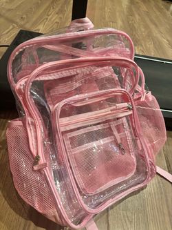 Clear backpack (never used)