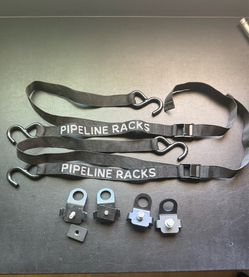 Pipeline Racks Truck Bed Tie Down Cleats & Straps