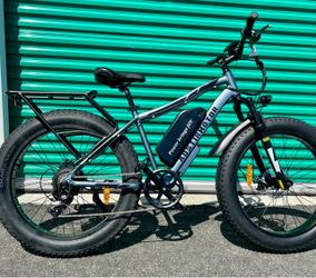 NEW 750/1000Watt/20ah Battery Electric Fat Tire MTB Mountain E-Bike, 28mph Top Speed, Twist Throttle or Pedal Assist