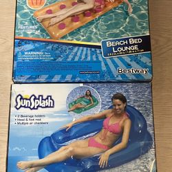 Set Of 2 Pool Loungers Floats