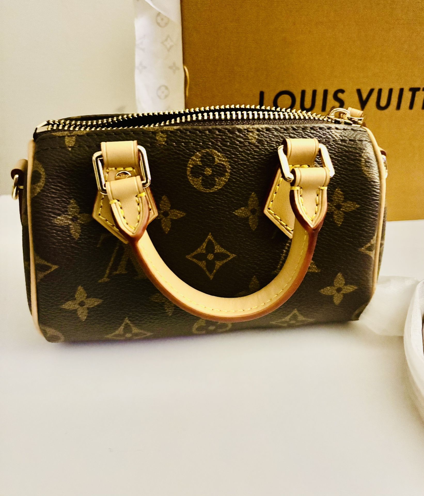 The Nano Speedy handbag by Louis Vuitton