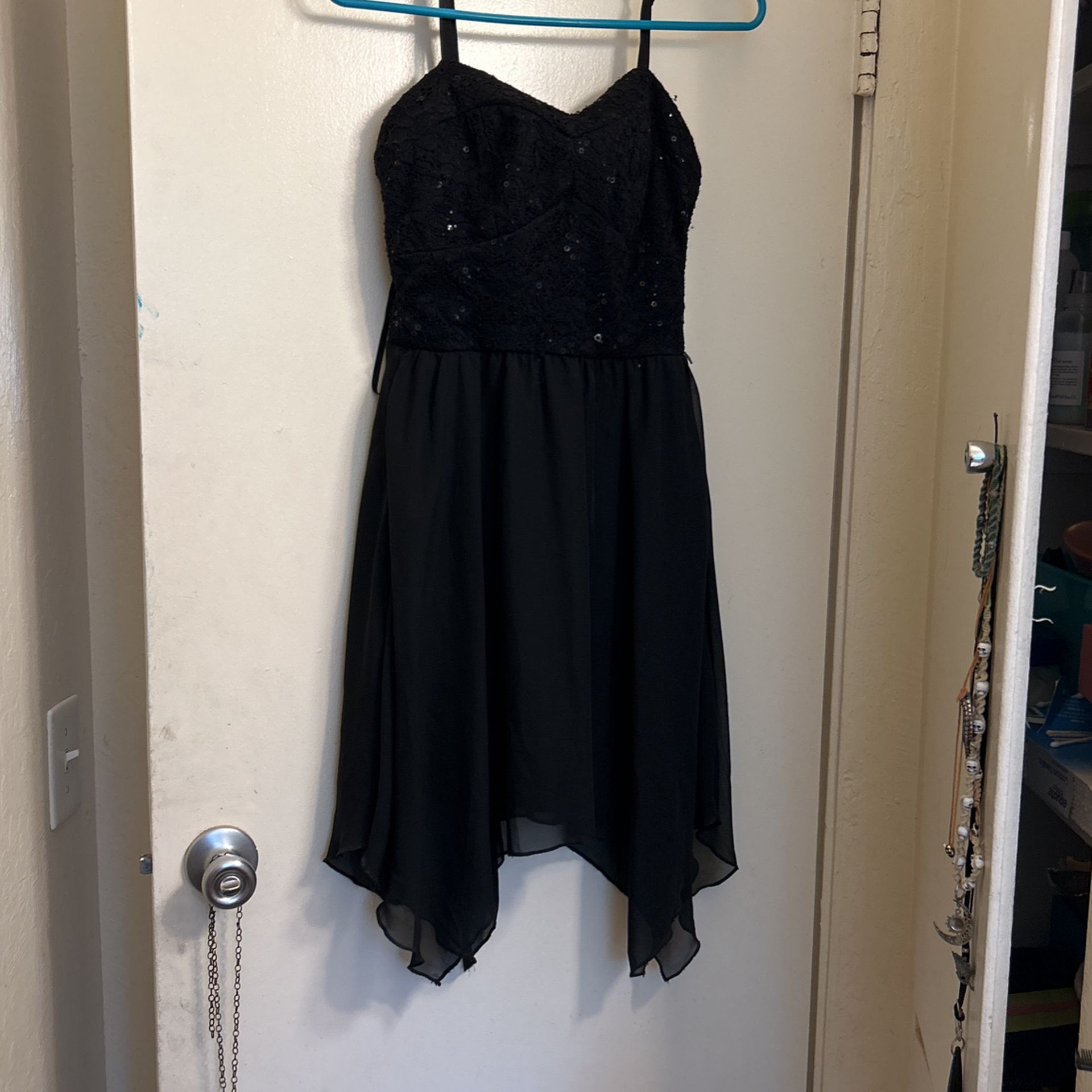 Black Sequin Dress 