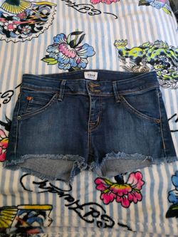 Hudson Jeans Distressed Frayed Cutoff Denim Shorts - Size [28]