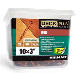 5-LB 3-IN RED EXT SCREW