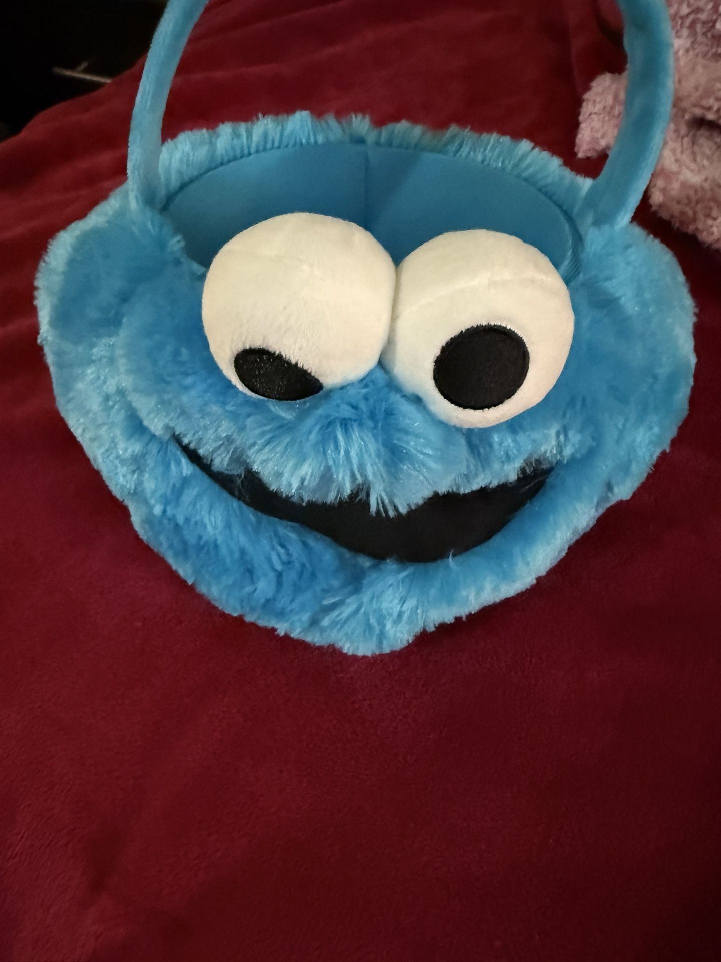 Cookie Monster Plush Basket