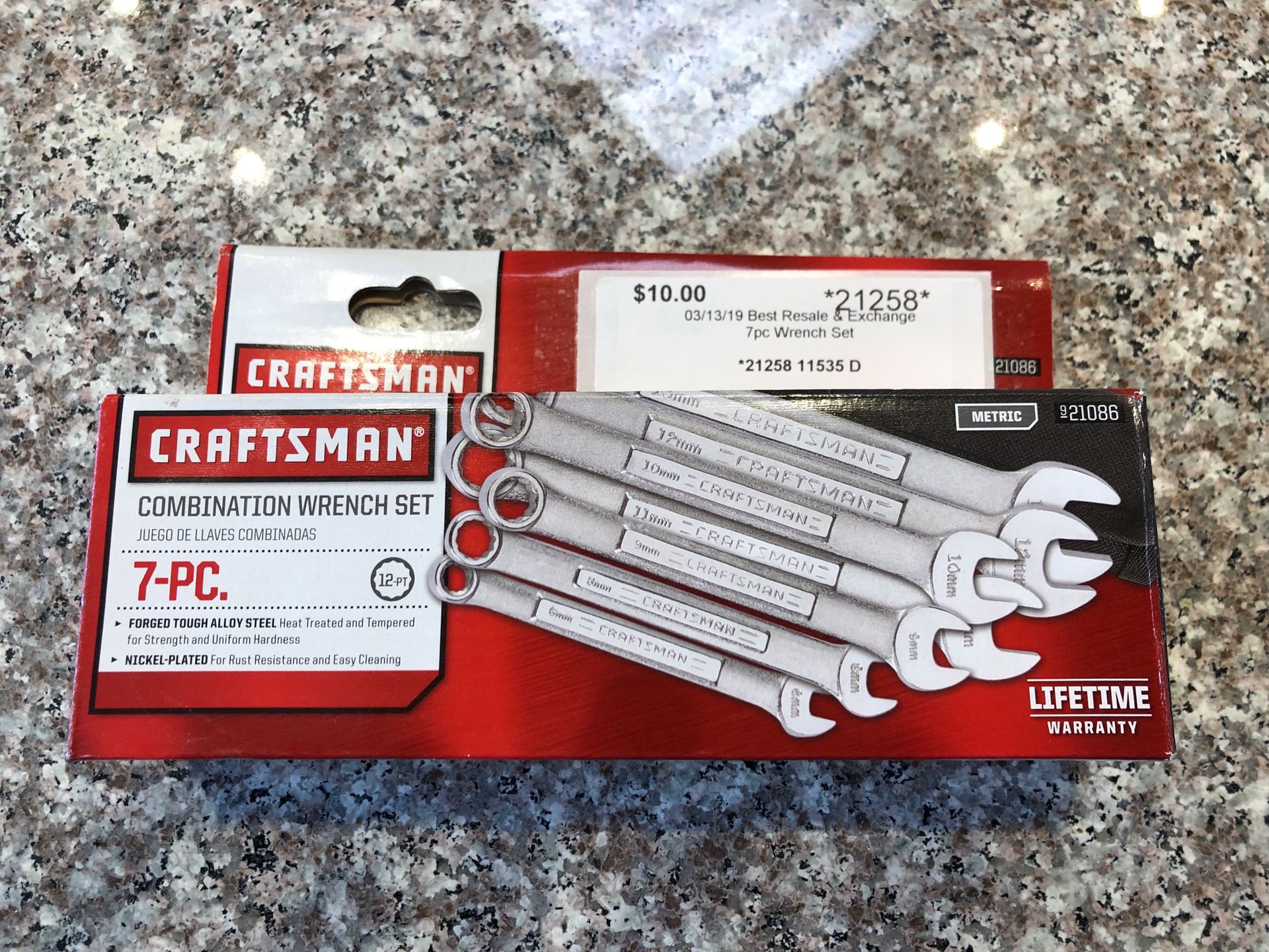 Craftsman 7 pc Wrench Set Metric