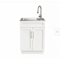 New Glacier bay laundry sink and drawer assembly