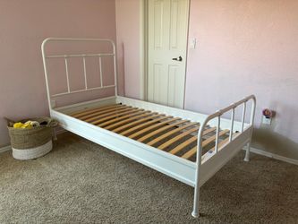 $150 – IKEA STJÄRNÖ Bed Frame  W/Slats– Like New!