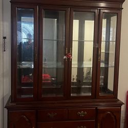 Two Piece China Cabinet 