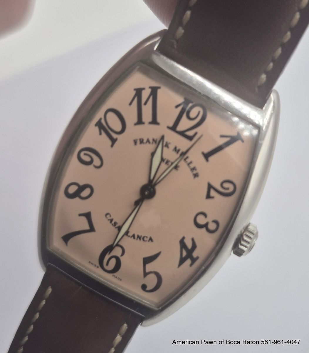 FRANCK MULLER CASABLANCA 2852 SALMON PINK DIAL MASTER OF COMPLICATIONS , STEEL