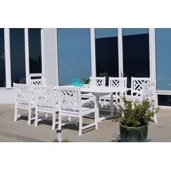 ***L@@K 9 Piece Outdoor Dining Set Only