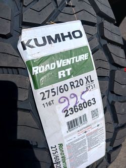 275 60 20 KUMHO ROAD VENTURE RT