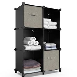 🆕HOMIDEC 6-Cube Storage Organizer, Closet Organizer Storage Cabinet Shelf Bookcase Bookshelf, Storage Cubes Organizer Cabinet ✅Reg. Retail $34.9
