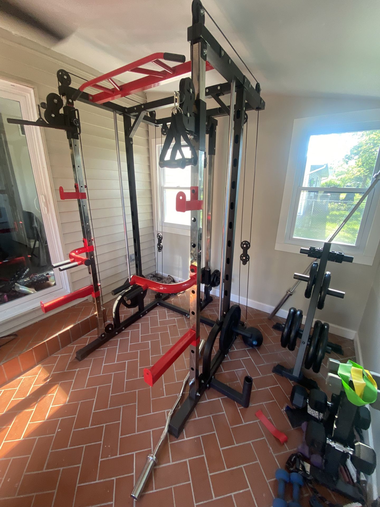 Squat Rack, Smith/cable Machine 