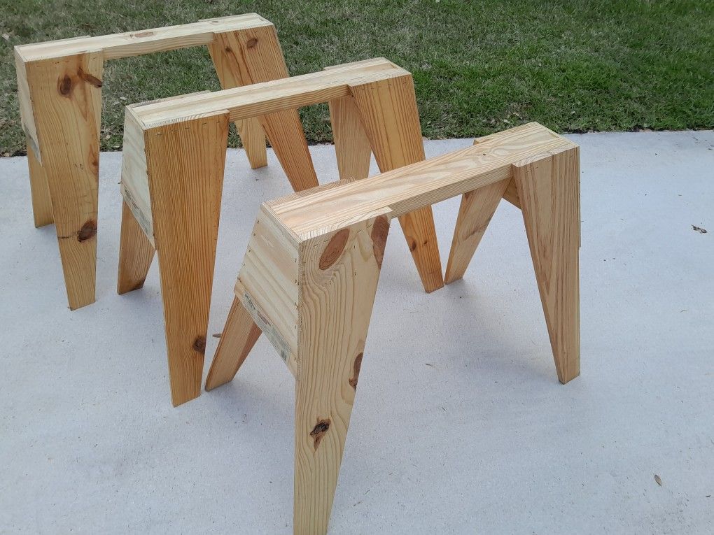 Wood Sawhorses - Caballetes de Madera