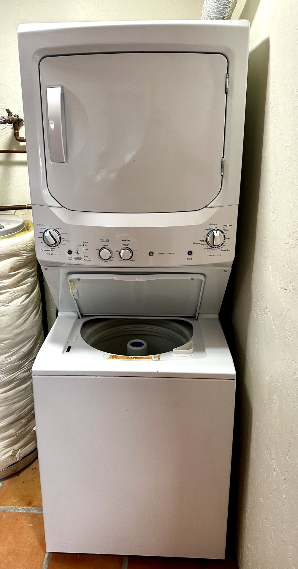 GE Stacked Washer Dryer 