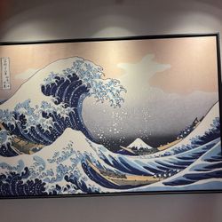 40x60” Great Wave Off Kanagawa Canvas Painting
